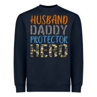 Navy husband daddy protector hero Heavyweight Sweatshirt - Artiststas