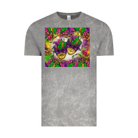 Cloud Rock Mardi Gras masks tumbler Vintage Tee - HowdyJamesFarm