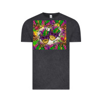 Mardi Gras Masks Tumbler Vintage Tee | Teevron