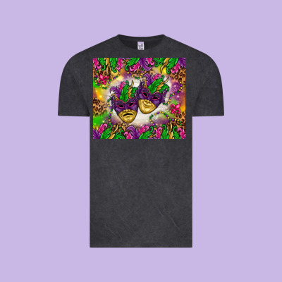 Mardi Gras Masks Tumbler Vintage Tee Designed By Howdyjamesfarm