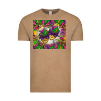 Vintage Coffee Mardi Gras masks tumbler Vintage Tee - HowdyJamesFarm