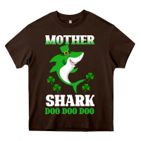 Chocolate Brown Mother Shark Doo Doo Doo Heavy Core Tee - Bettercallsaul