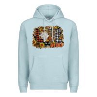 Blue Mist Love Fall Premium Hoodie - CowhideDigitalArt