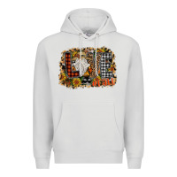 Dove Grey Love Fall Premium Hoodie - CowhideDigitalArt