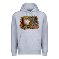 Heather Grey Love Fall Premium Hoodie - CowhideDigitalArt