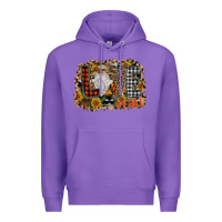 Purple Love Fall Premium Hoodie - CowhideDigitalArt