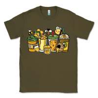 Army Green Honey bee coffee cups Classic Tee - HowdyJamesFarm