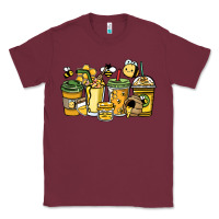 Burgundy Honey bee coffee cups Classic Tee - HowdyJamesFarm