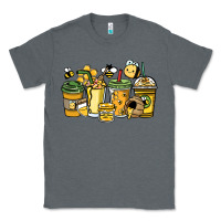 Charcoal Heather Honey bee coffee cups Classic Tee - HowdyJamesFarm