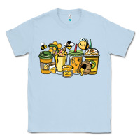 Dusty Blue Honey bee coffee cups Classic Tee - HowdyJamesFarm