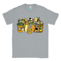 Heather Grey Honey bee coffee cups Classic Tee - HowdyJamesFarm