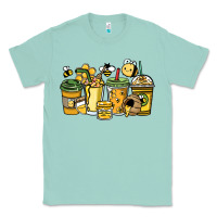 Seafoam Honey bee coffee cups Classic Tee - HowdyJamesFarm
