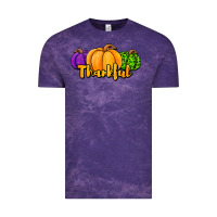 Cloud Purple halloween pumpkins thankful Vintage Tee - Jasminsmagicworld
