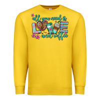 Lemon all you need is love and coffee Premium Sweatshirt - AdoDesignShop