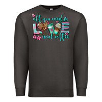 Smoke all you need is love and coffee Premium Sweatshirt - AdoDesignShop
