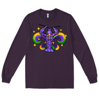 Plum mardi gras crawfish Long Sleeve Tee - FaDigitalArtStudio