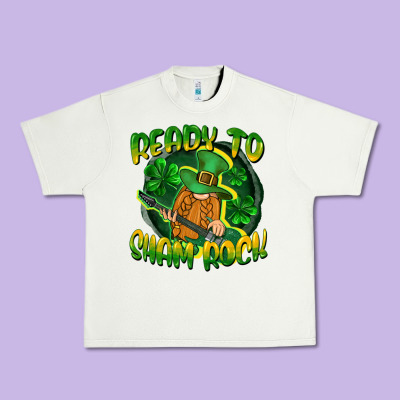 Ready To Sham Rock St. Patrick's Day Urban Heavy Tee Designed By Cowgirlartshop