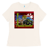 Bone hunting fishing & farming everyday Ladies Tee - TumblerDesignByShophia