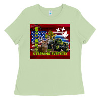 Matcha hunting fishing & farming everyday Ladies Tee - TumblerDesignByShophia
