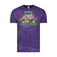 Cloud Purple Happy Easter Day Vintage Tee - CowGirlArtShop
