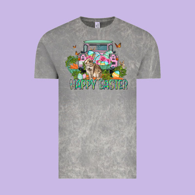 Happy Easter Day Vintage Tee Designed By Cowgirlartshop