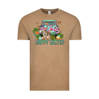Vintage Coffee Happy Easter Day Vintage Tee - CowGirlArtShop
