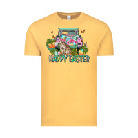 Vintage Mustard Happy Easter Day Vintage Tee - CowGirlArtShop