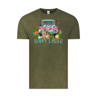 Vintage Olive Happy Easter Day Vintage Tee - CowGirlArtShop