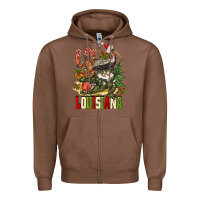 Chestnut Christmas Louisiana Zipper Hoodie - BarkalooDesign