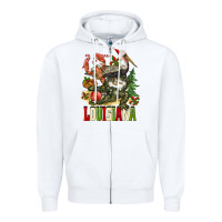 White Christmas Louisiana Zipper Hoodie - BarkalooDesign