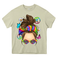Mossy messy bun tie dye Heavy Core Tee - RanaPortraitStore