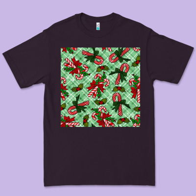 Christmas Candy Cane Premium Tee Designed By Nancycooperartshop