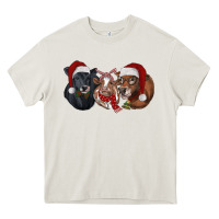 Cream christmas heifers Heavy Core Tee - RanaPortraitStore