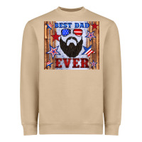 Mushroom best dad ever american flag Heavyweight Sweatshirt - Artiststas
