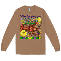 Toasted Coconut When life gives you lemons boil some crawfish Long Sleeve Tee - FaDigitalArtStudio