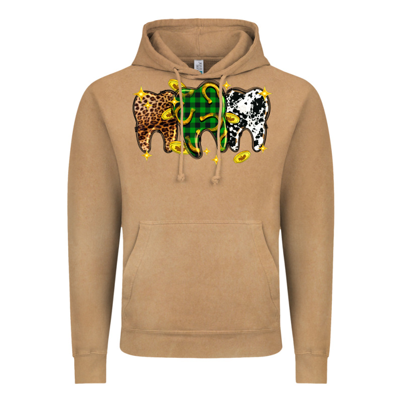 St. Patrick's Day Dental Vintage Hoodie by OliviaCreatesArt | Teevron