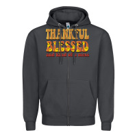 Smoke thankful blessed and kind of a mess Zipper Hoodie - BarkalooDesign