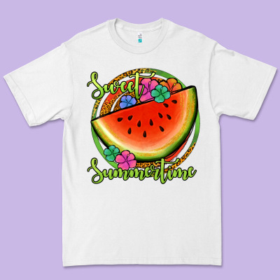 Sweet Summertime Watermelon Premium Tee Designed By Jasminsmagicworld