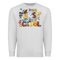 Dove Grey happy first day of school Premium Sweatshirt - AdoDesignShop