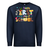 Navy happy first day of school Premium Sweatshirt - AdoDesignShop