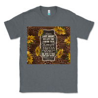 Charcoal Heather we let the liquor talk with sunflowers Classic Tee - TumblerDesignByShophia