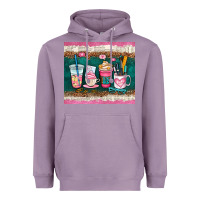 Lavender teacher coffee cups Heavyweight Hoodie - AdoDesignShop