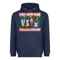 Navy teacher coffee cups Heavyweight Hoodie - AdoDesignShop