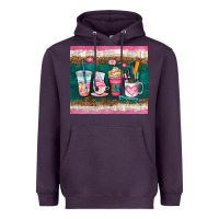 Plum teacher coffee cups Heavyweight Hoodie - AdoDesignShop