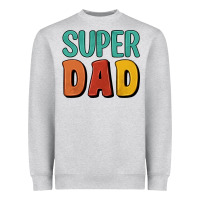 Heather Grey super dad Heavyweight Sweatshirt - Artiststas