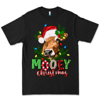 Black Mooey Christmas Premium Tee - texasbilliewilder