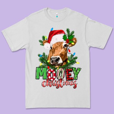 Mooey Christmas Premium Tee Designed By Texasbilliewilder