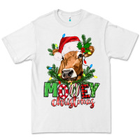 White Mooey Christmas Premium Tee - texasbilliewilder