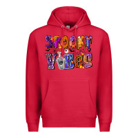 Cardinal Spooky Vibes Premium Hoodie - CowhideDigitalArt