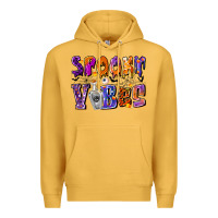Mustard Spooky Vibes Premium Hoodie - CowhideDigitalArt